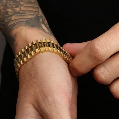 rolex gold braclet|rolex style gold bracelet.